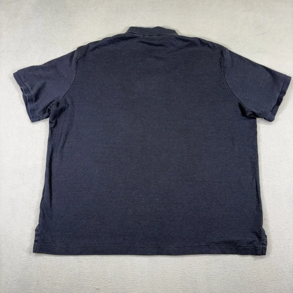 Polo Ralph Lauren Polo Shirt Mens XL Navy Classic Fit Flesh Pony Logo Cotton